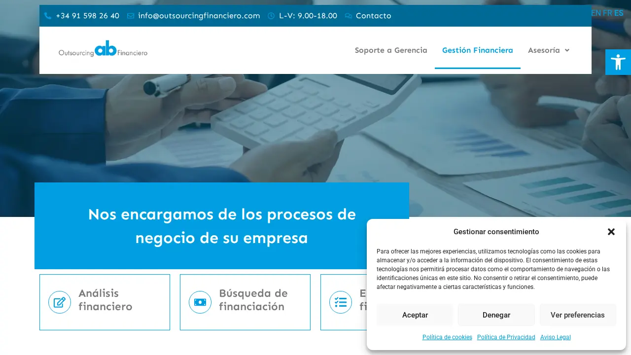 AB Outsourcing Financiero SLU page