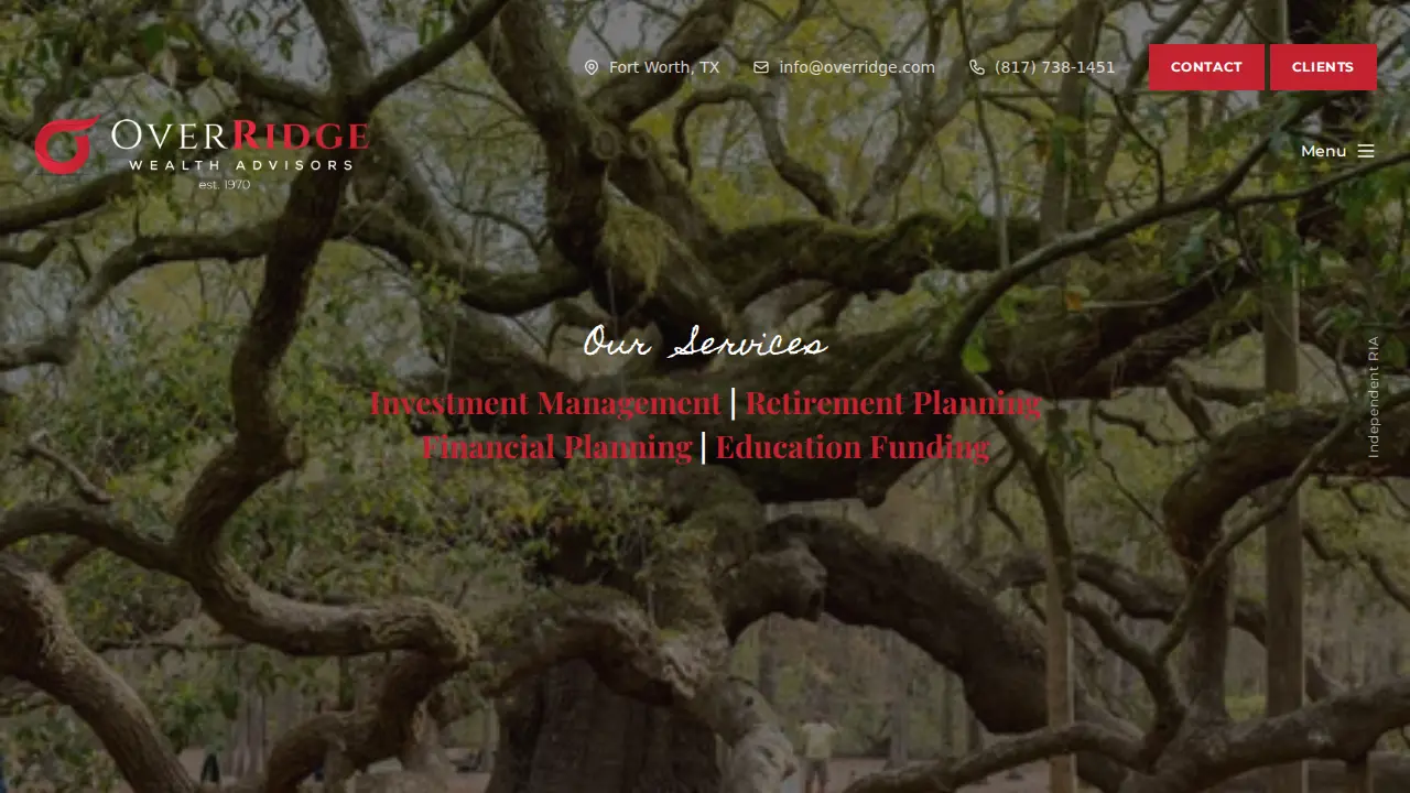 OverRidge Wealth Advisors page