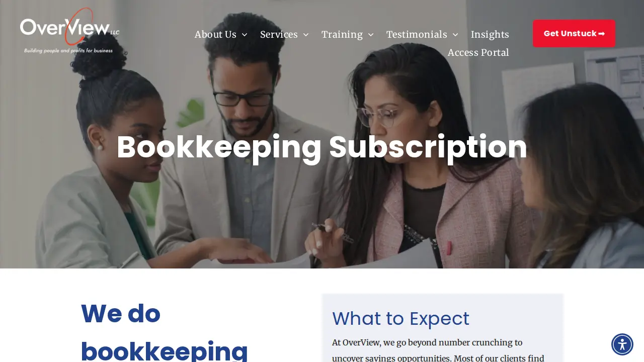 OverView Bookkeeping & Consulting LLC page