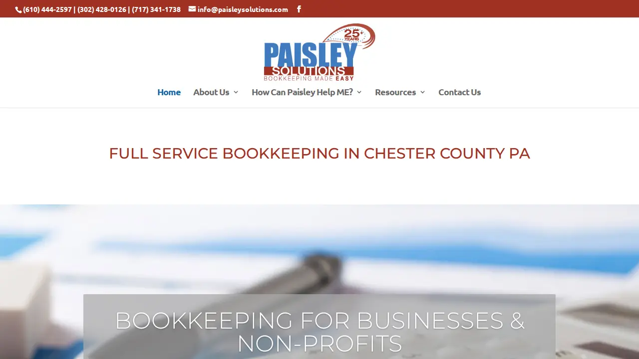 Paisley Solutions page
