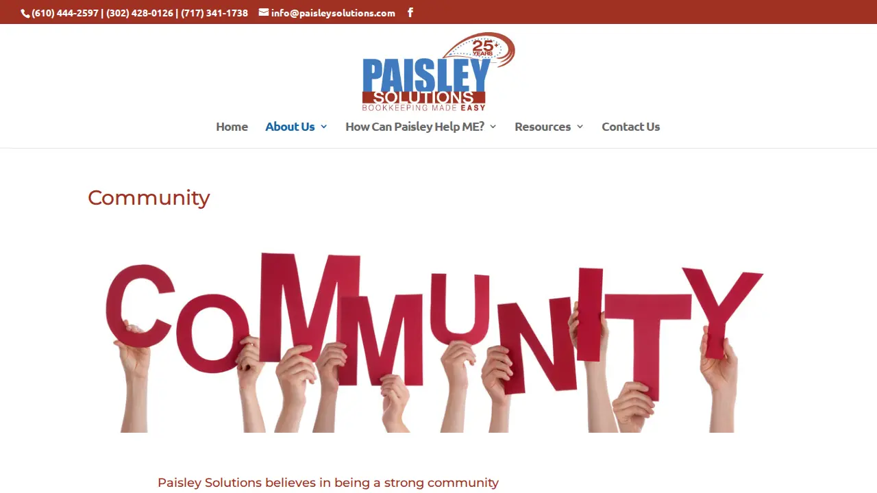 Paisley Solutions page