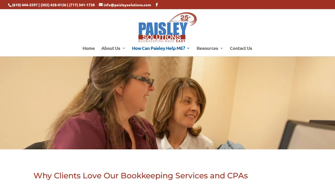Paisley Solutions page