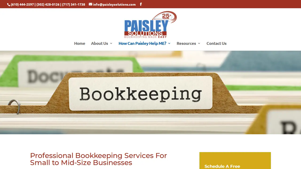 Paisley Solutions page