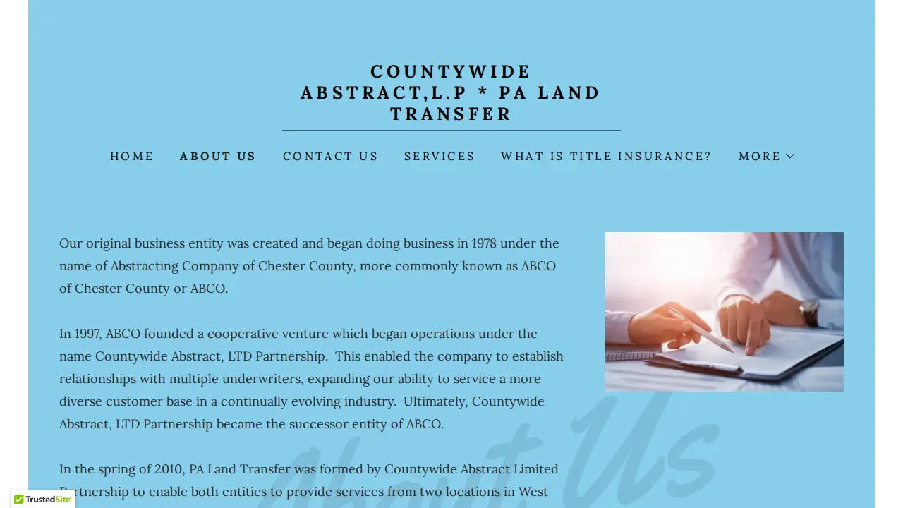Countywide Abstract page