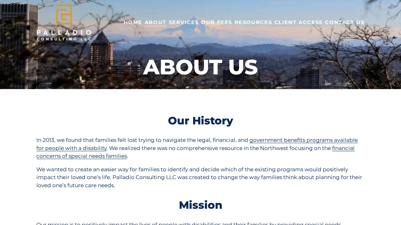 Palladio Consulting LLC page