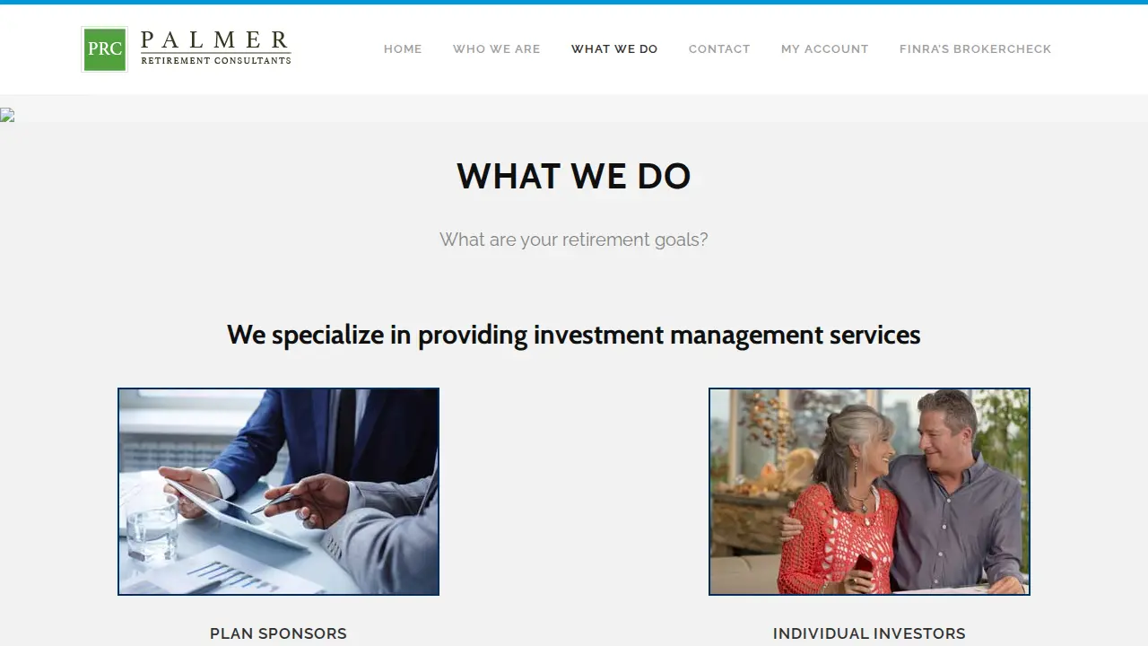 Palmer Retirement Consultants page