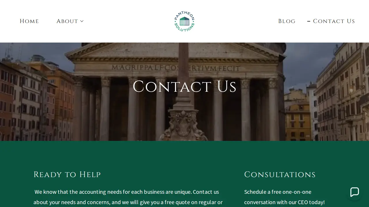 Pantheon Solutions page