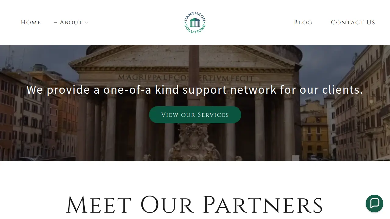 Pantheon Solutions page