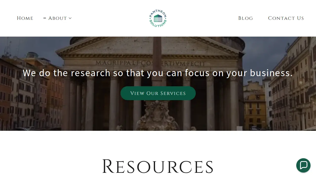 Pantheon Solutions page