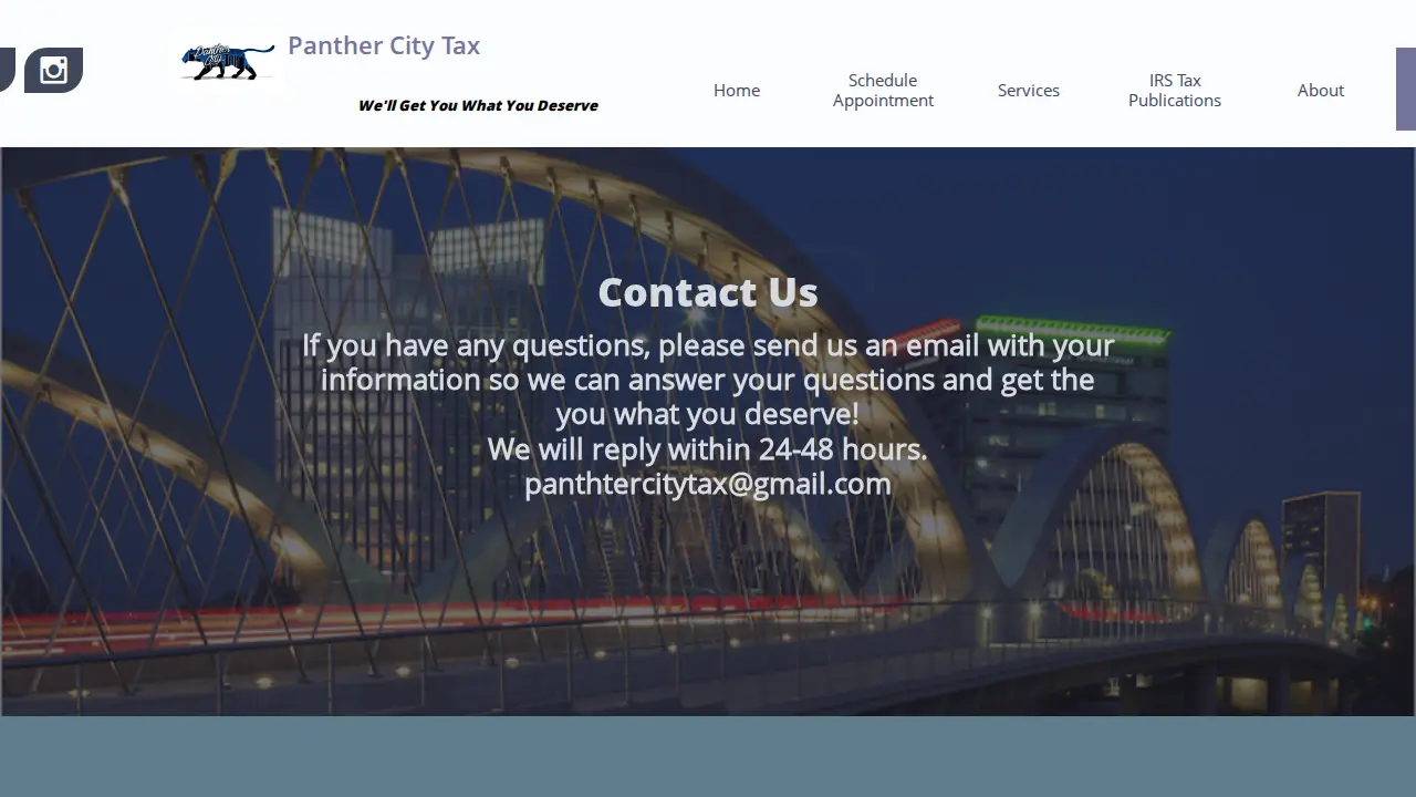 Panther City Tax page
