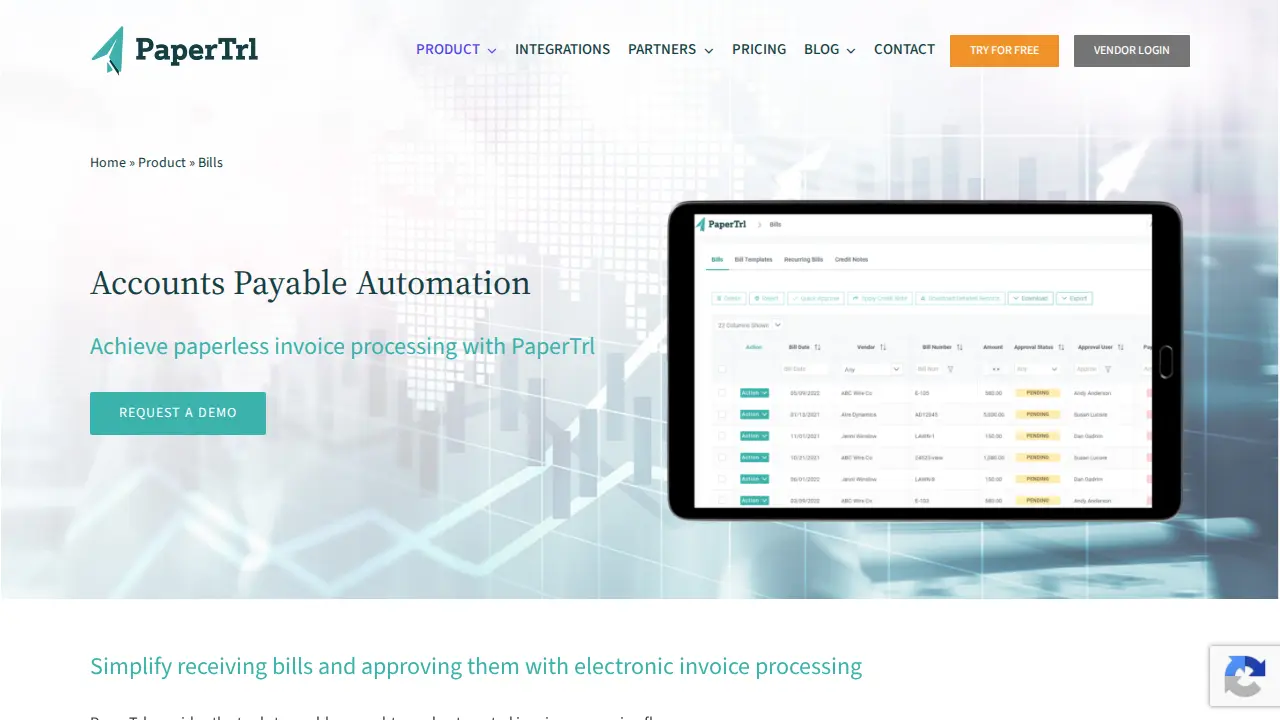 PaperTrl page