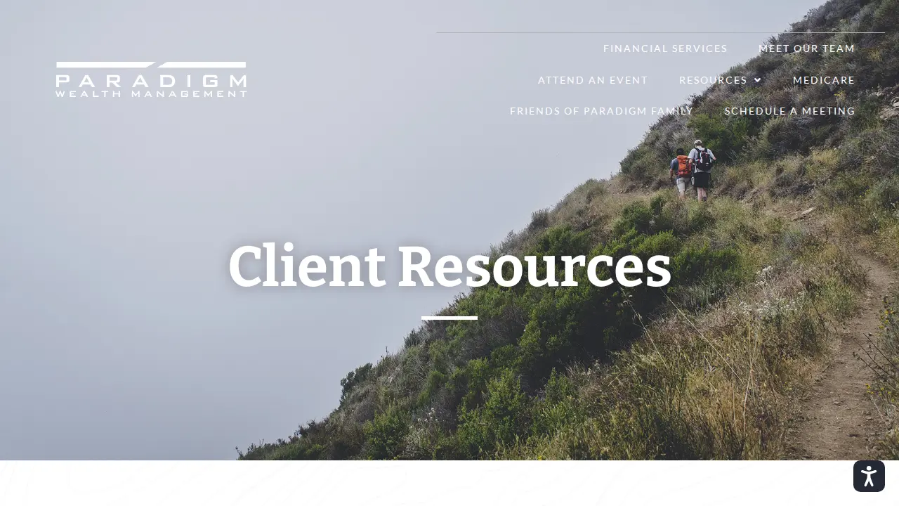 Paradigm Wealth Management page