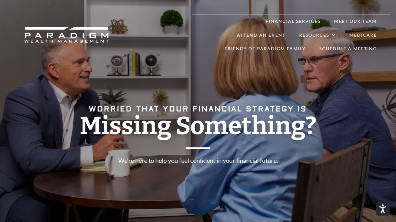 Paradigm Wealth Management page
