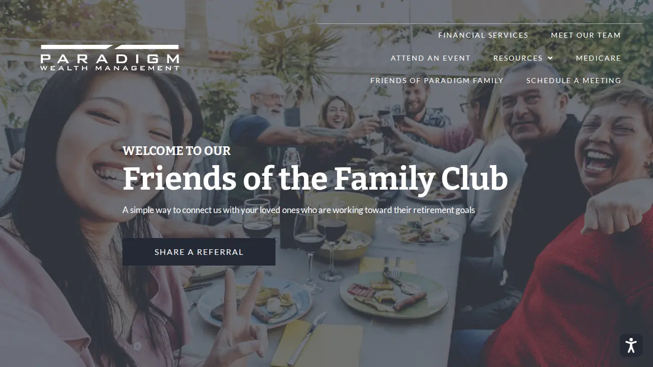 Paradigm Wealth Management page