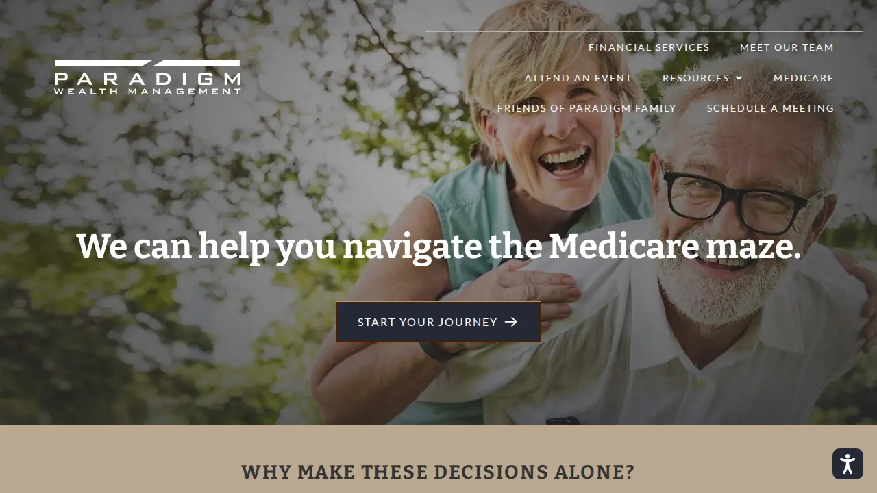 Paradigm Wealth Management page
