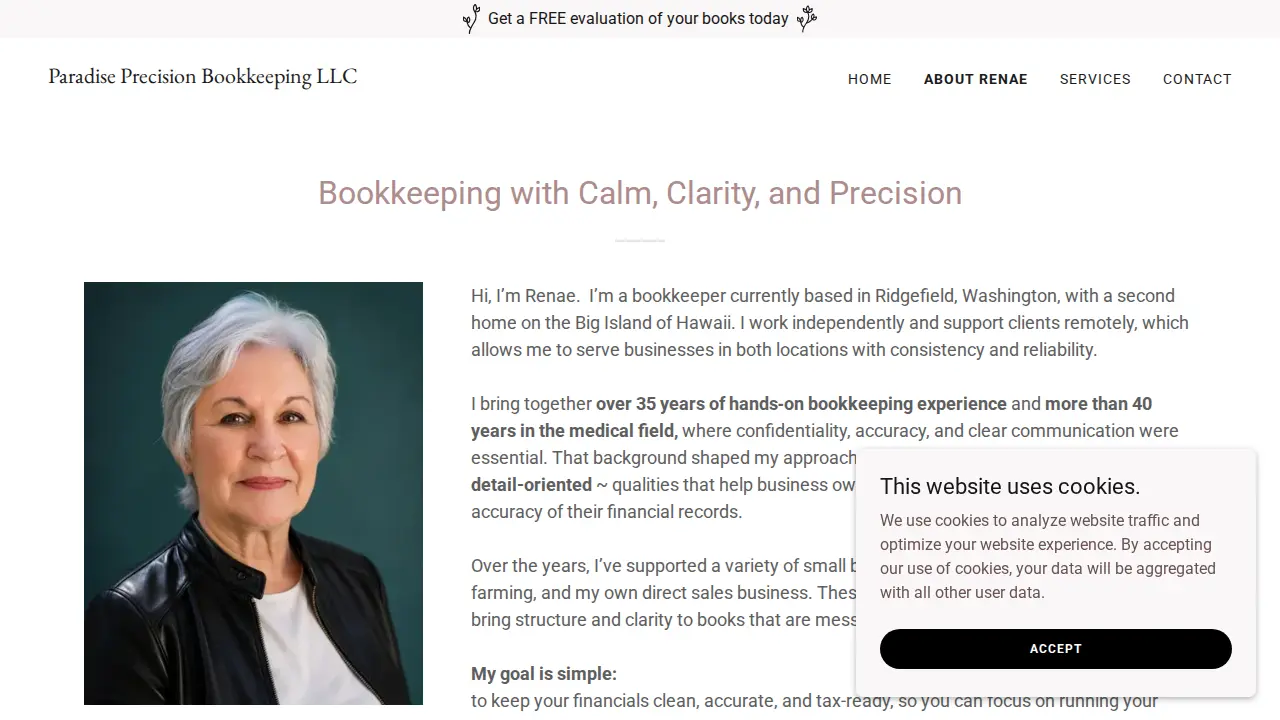 Paradise Precision Bookkeeping, LLC page