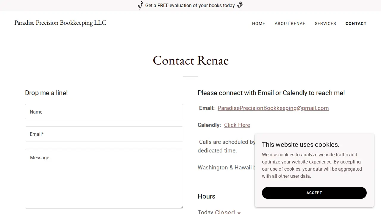 Paradise Precision Bookkeeping, LLC page