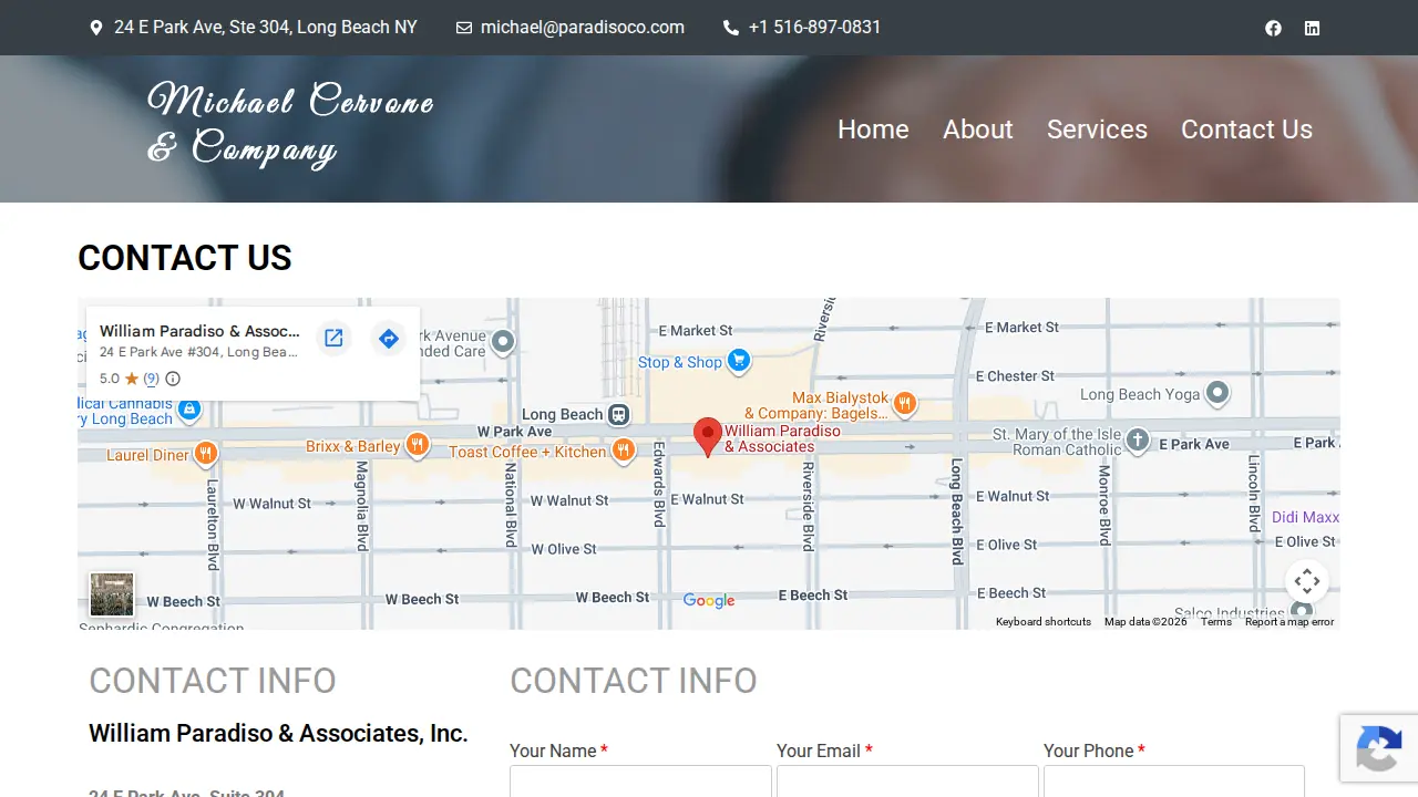 William Paradiso & Associates page