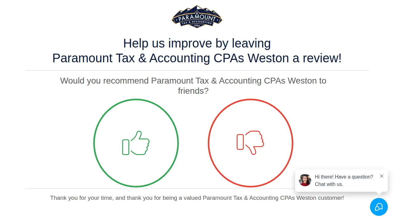 Paramount Tax & Accounting Flower Mound page