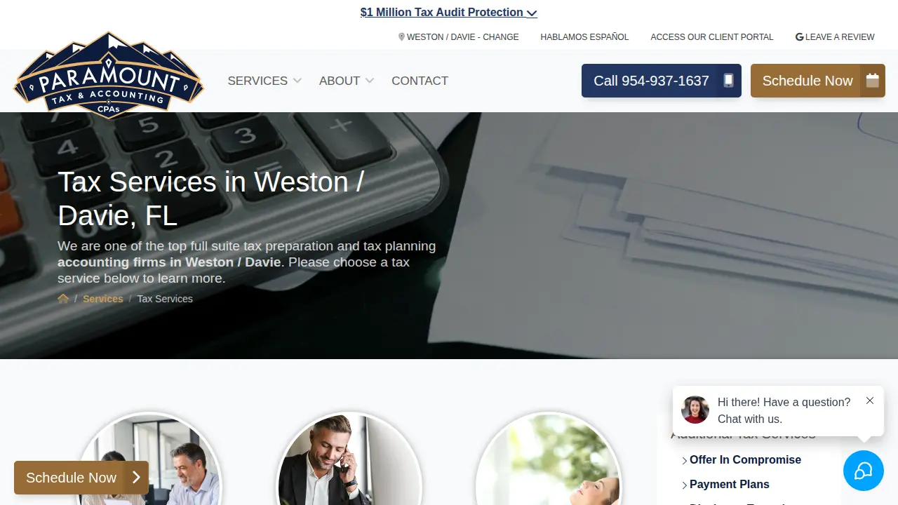 Paramount Tax & Accounting Flower Mound page