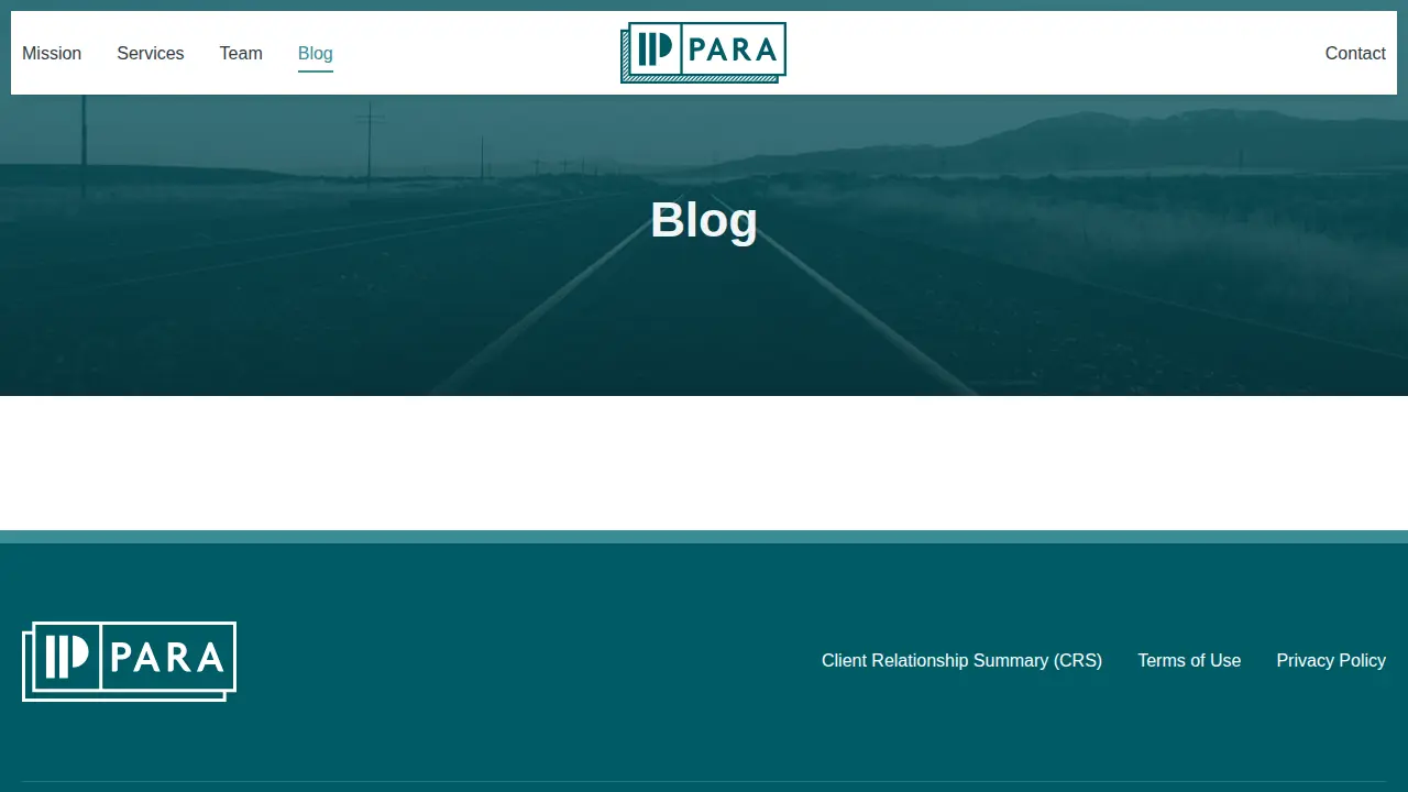 Para Wealth Advisors page