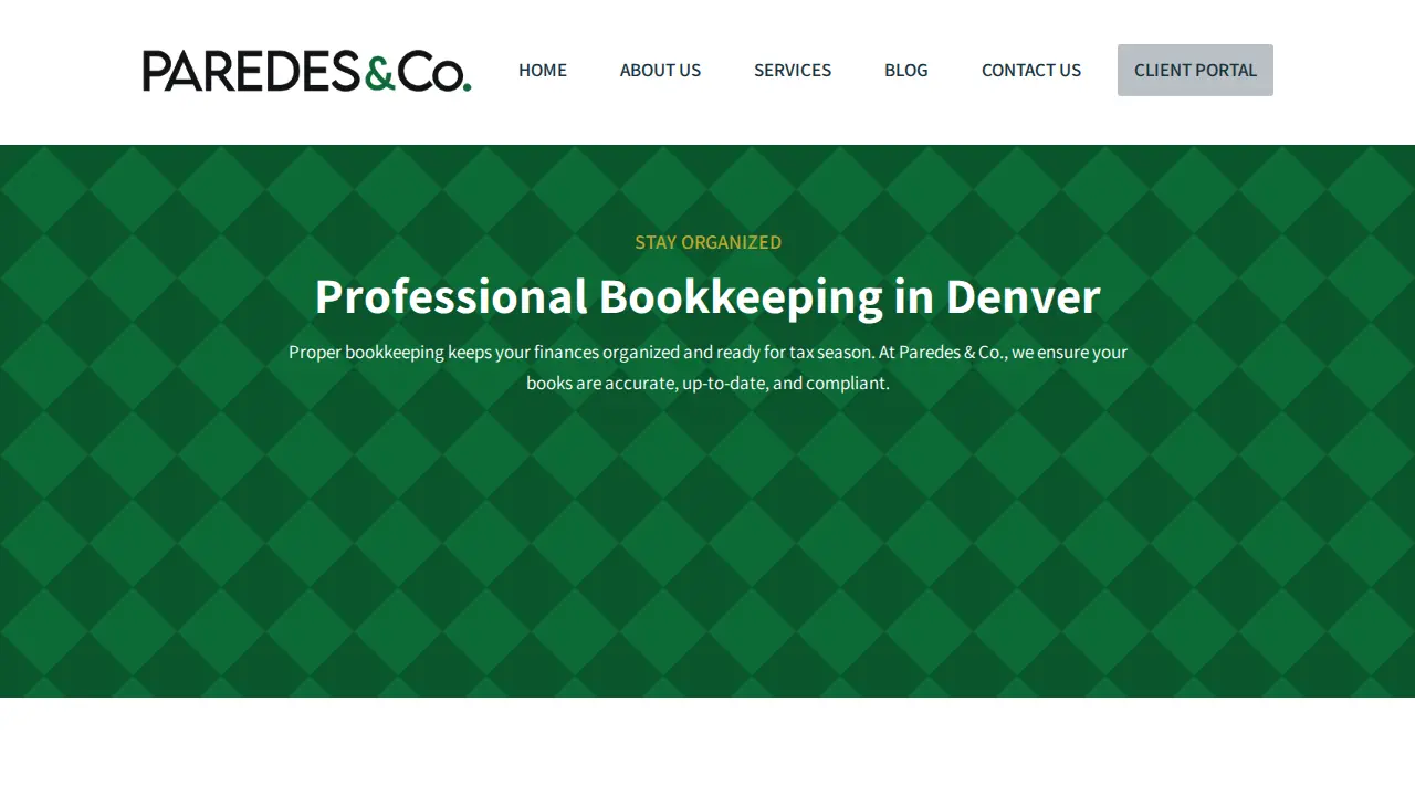 Paredes & Co. CPAs page