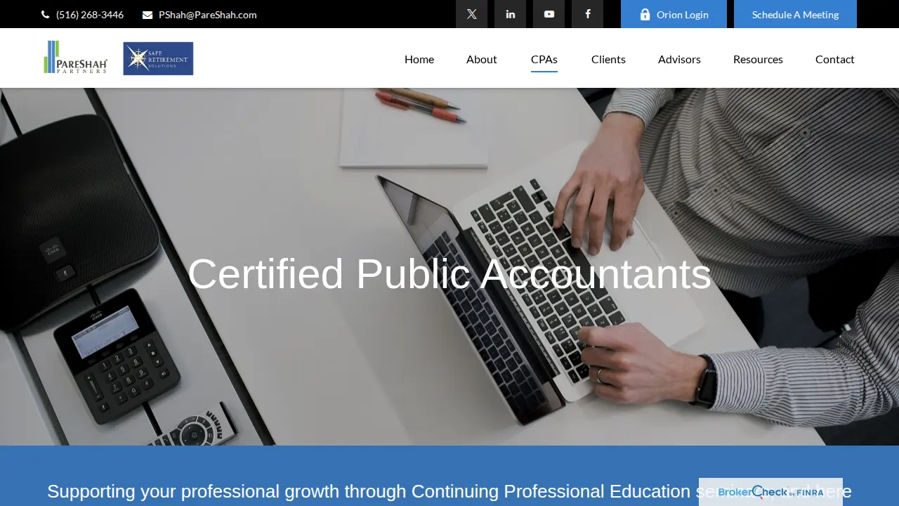 PareShah Partners page