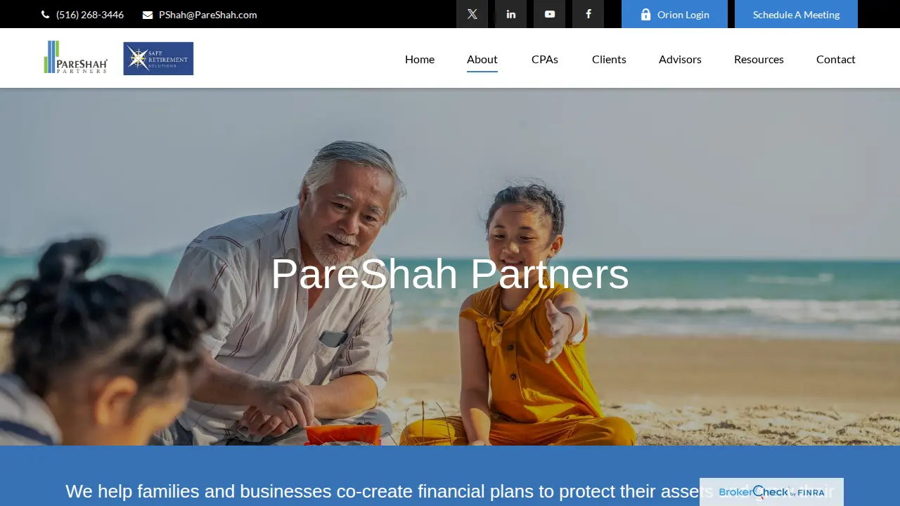 PareShah Partners page
