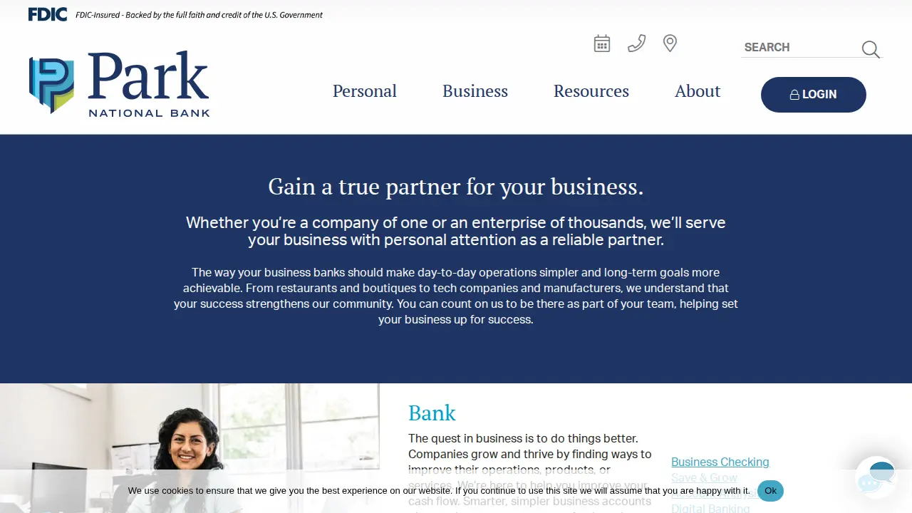 Park National Bank: Columbus Gender Road Office page