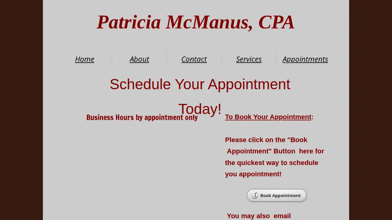 Patricia McManus, CPA page