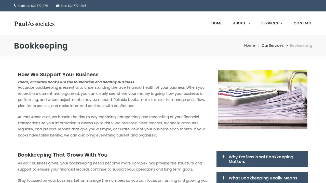 Paul Associates page