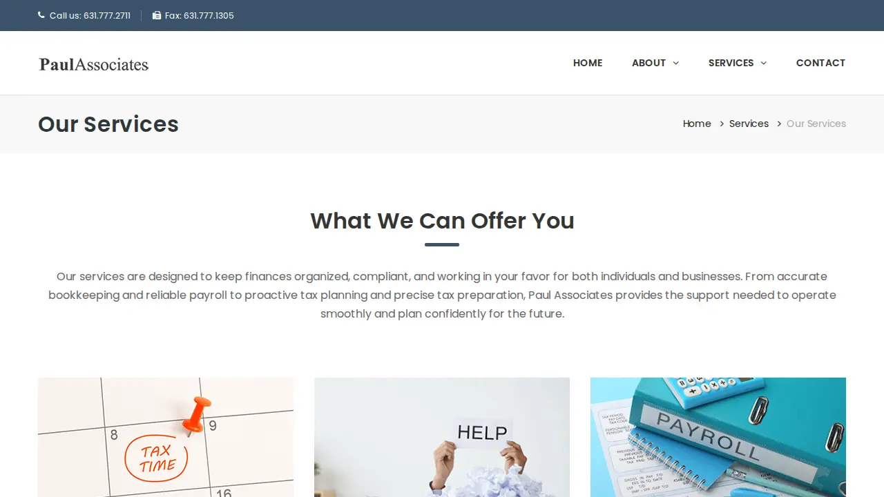 Paul Associates page