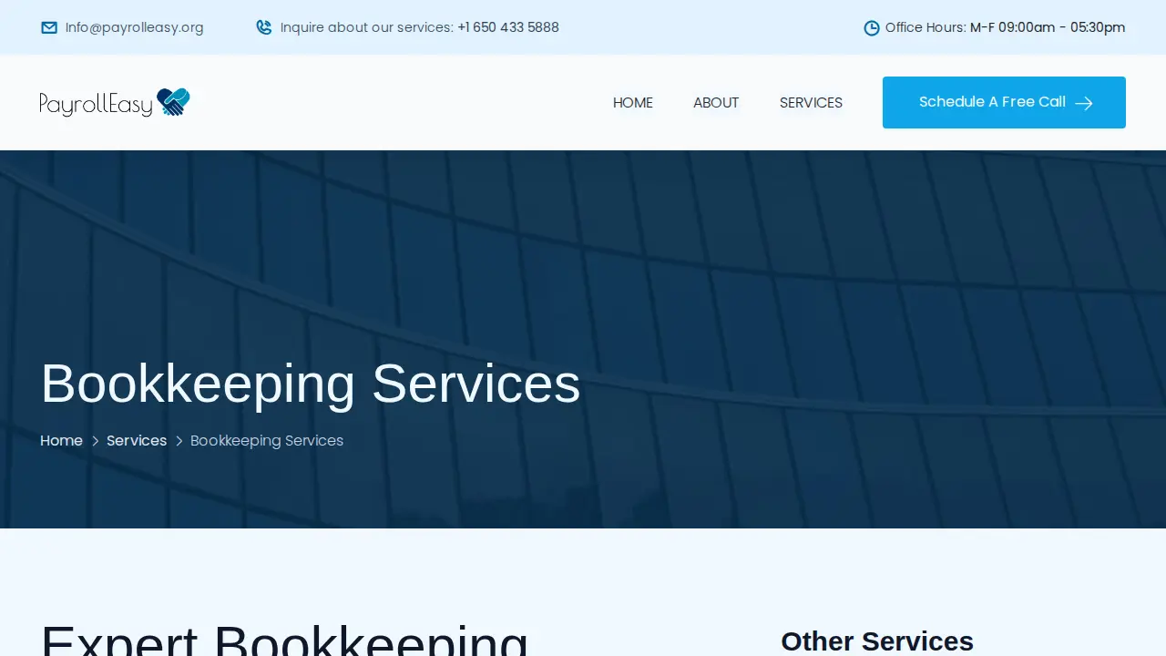 Payroll Easy page