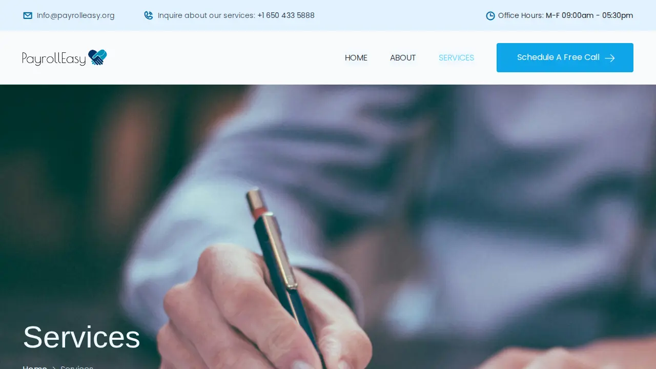 Payroll Easy page