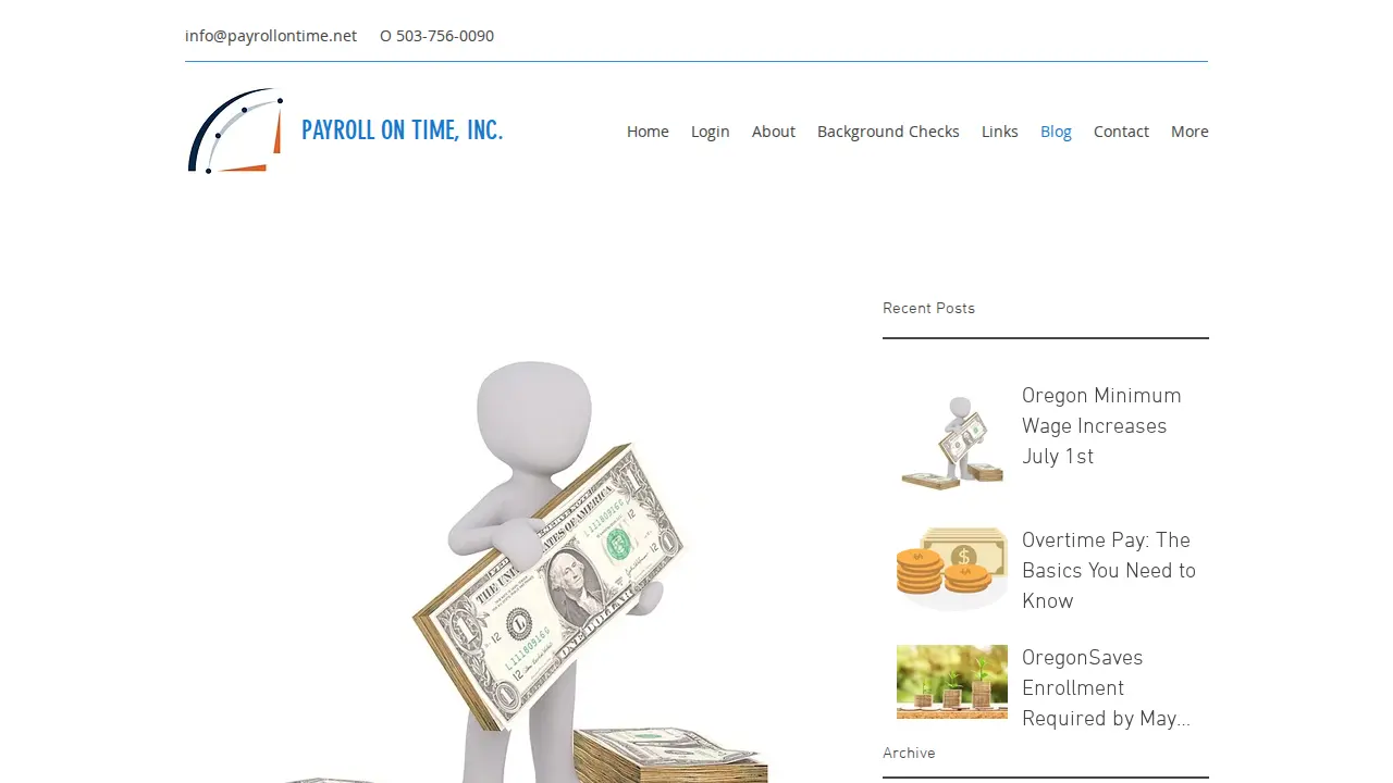 Payroll On Time, Inc. page