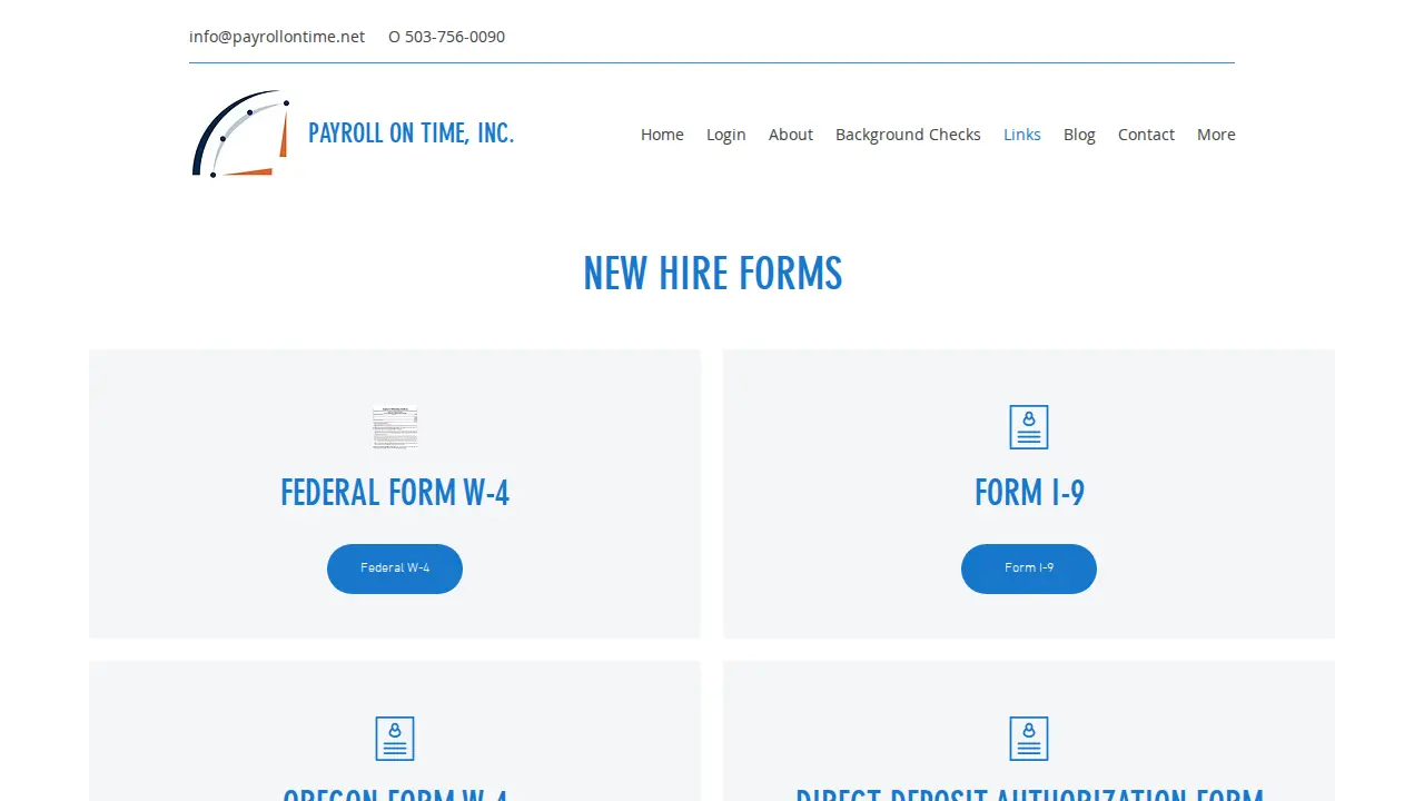 Payroll On Time, Inc. page