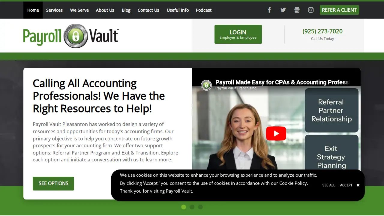 Payroll Vault Pleasanton, California