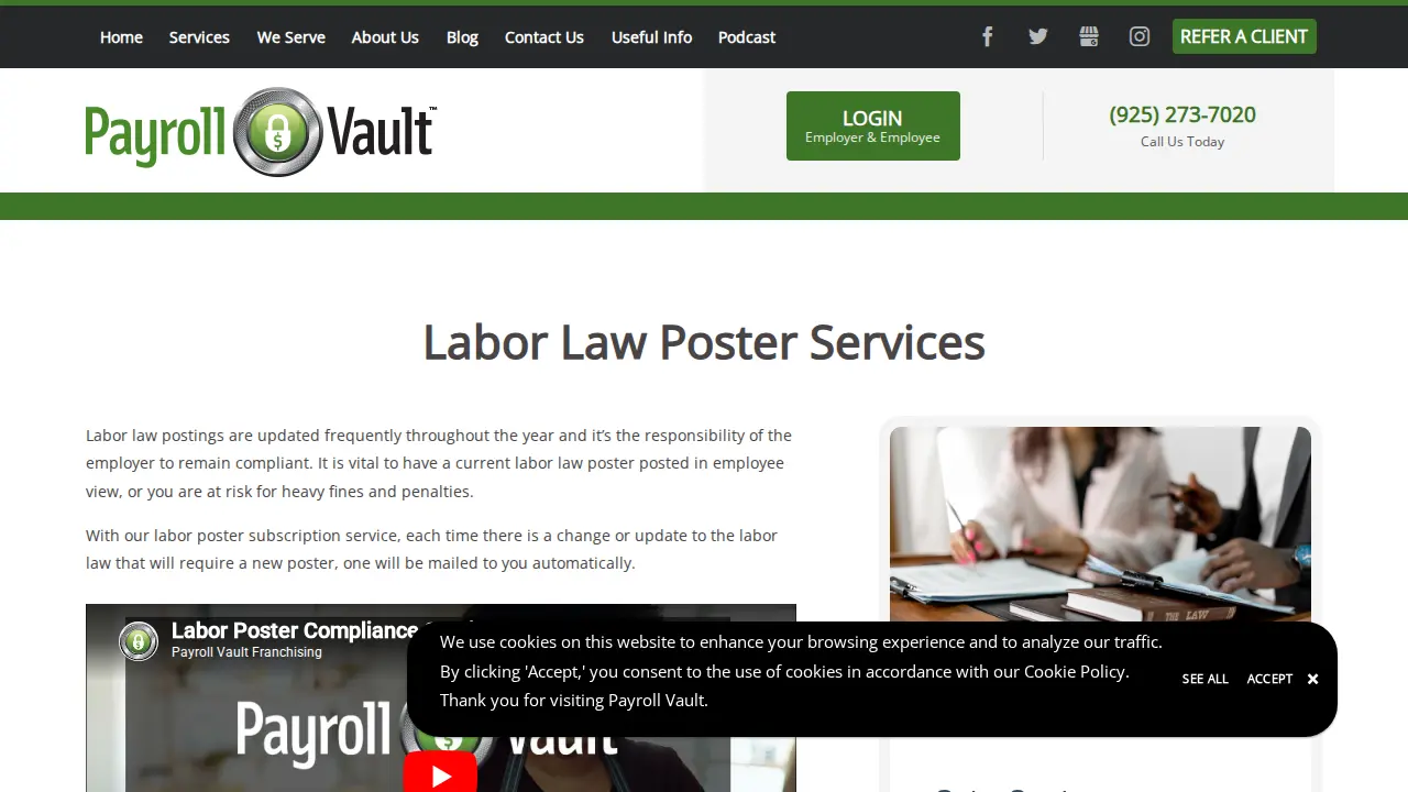 Payroll Vault Pleasanton, California page