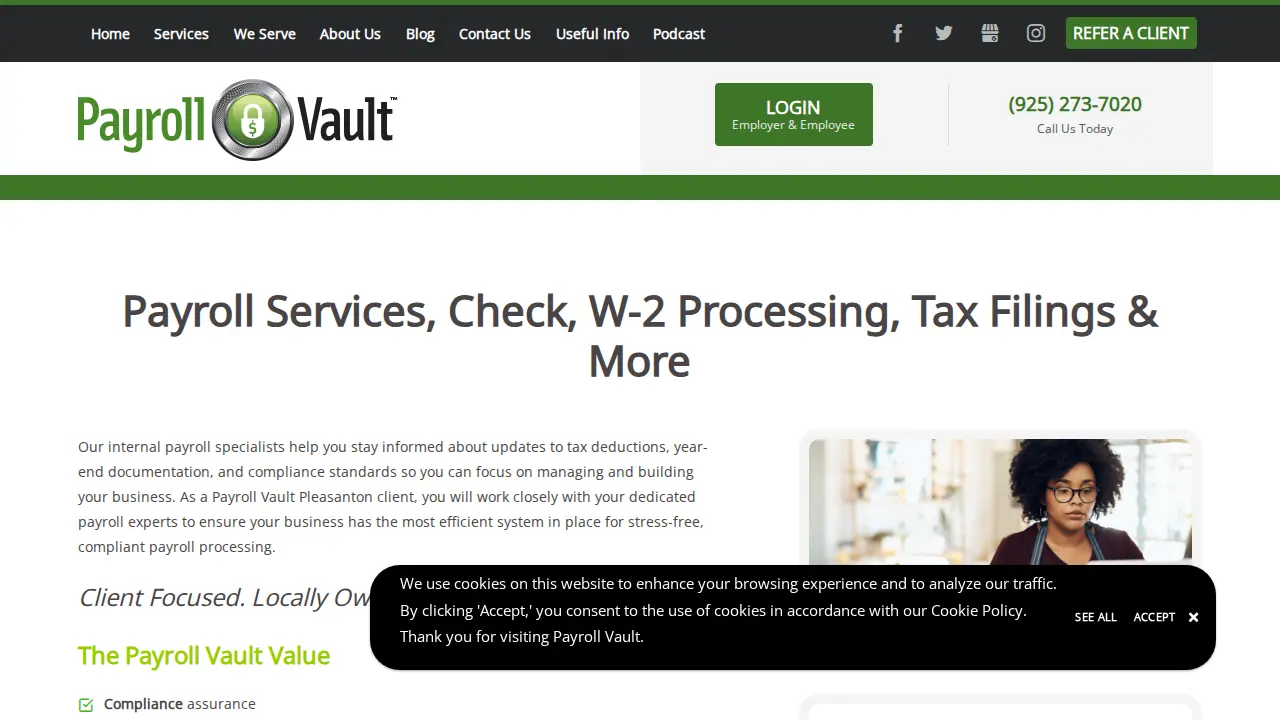 Payroll Vault Pleasanton, California page