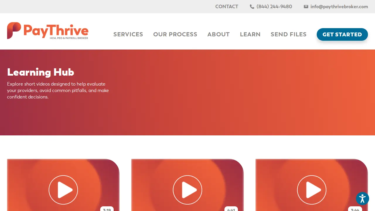 PayThrive page