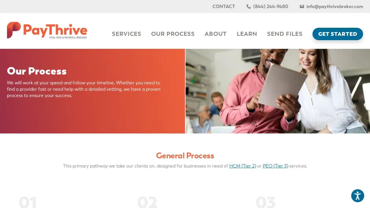 PayThrive page