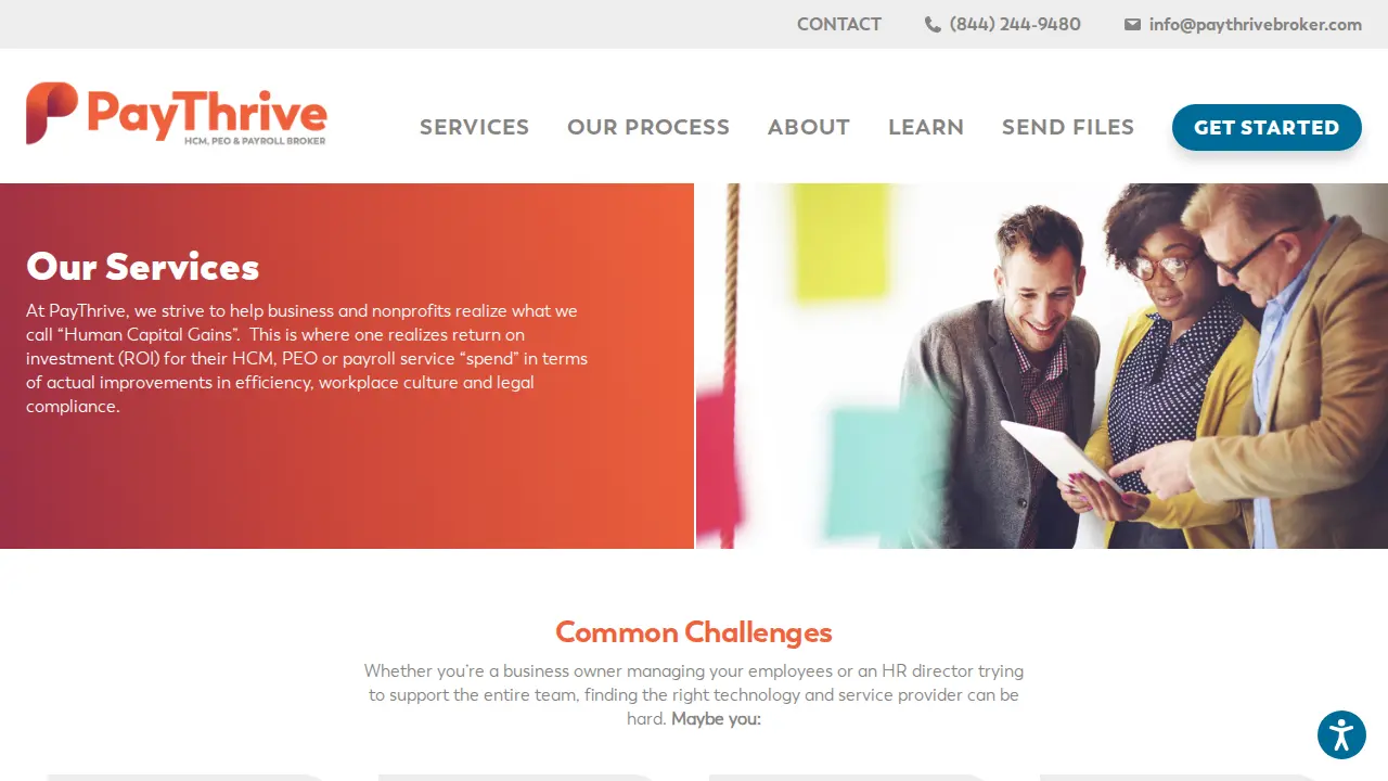 PayThrive page