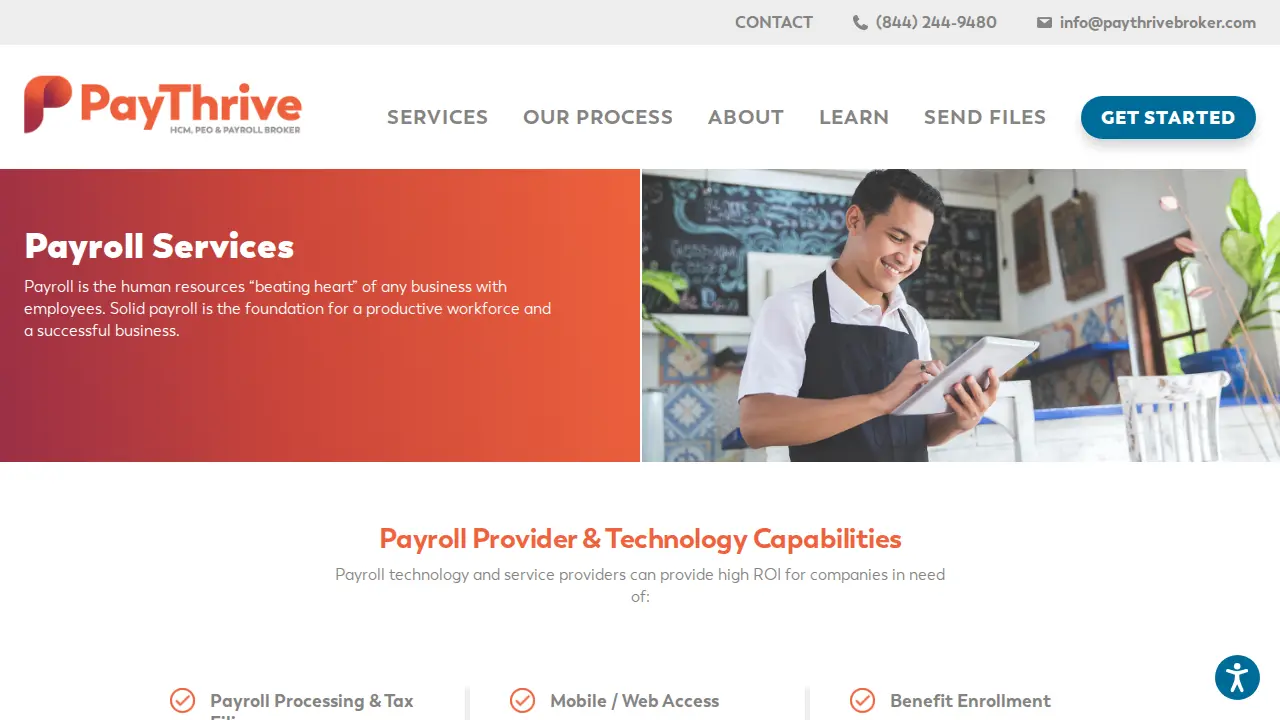 PayThrive page