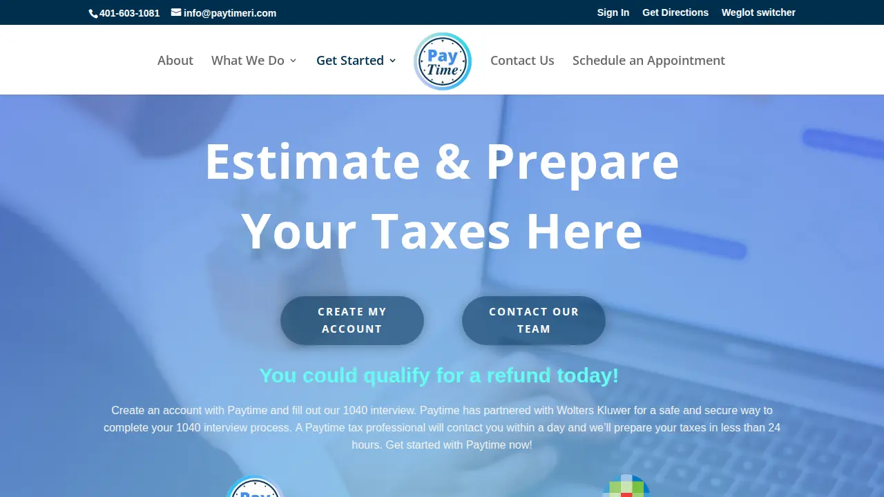 Paytime RI page