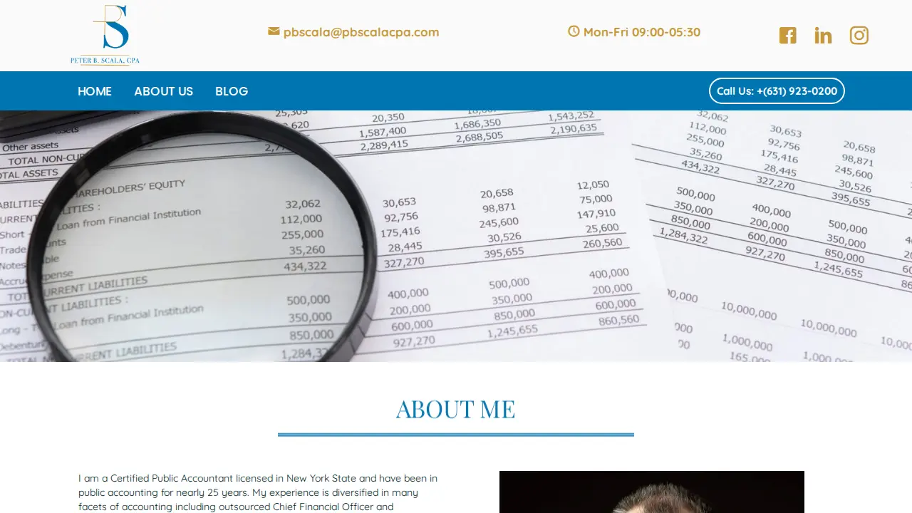 PETER B. SCALA, CPA, LLC page