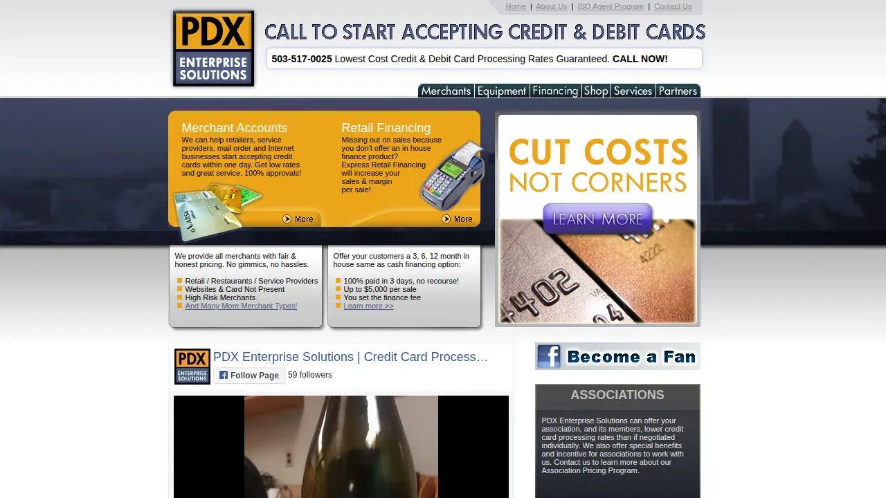 PDX Enterprise Solutions page