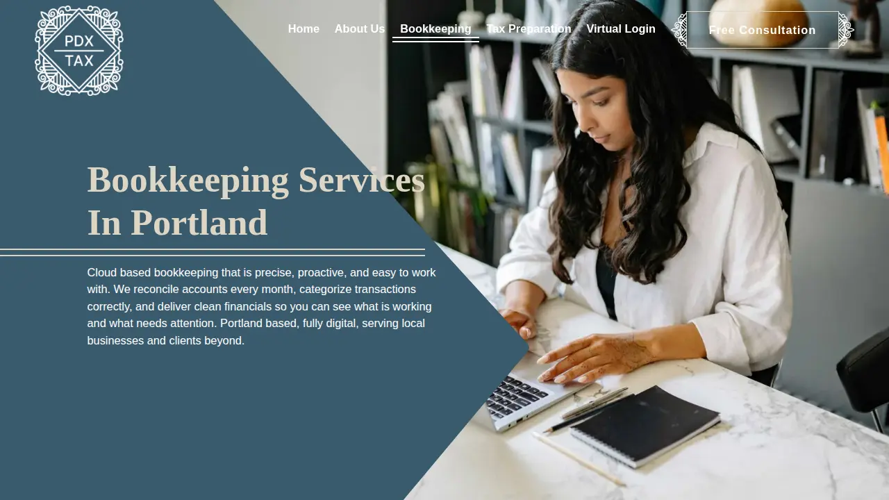 PDX Bookkeeping & Tax LLC page