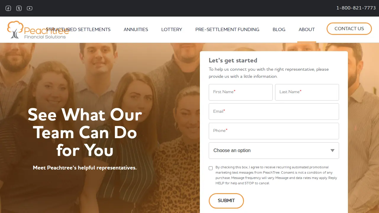 Peachtree Financial Solutions page