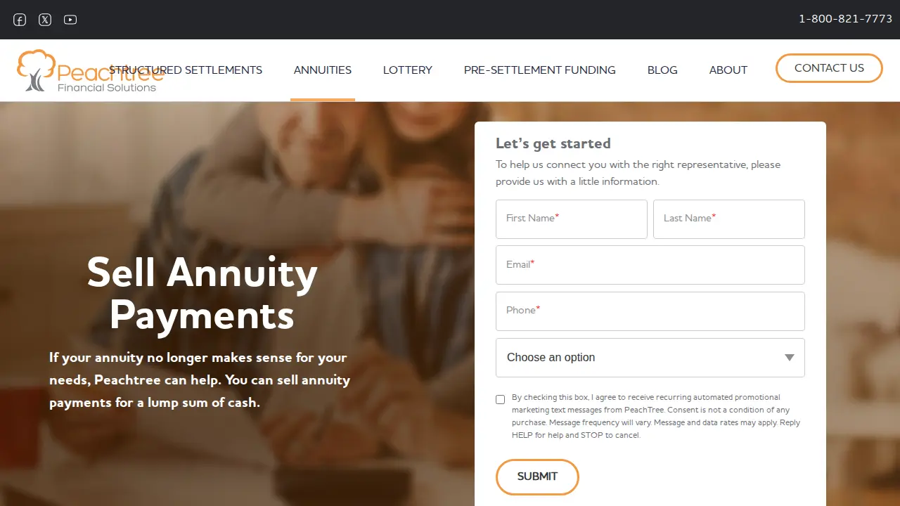Peachtree Financial Solutions page