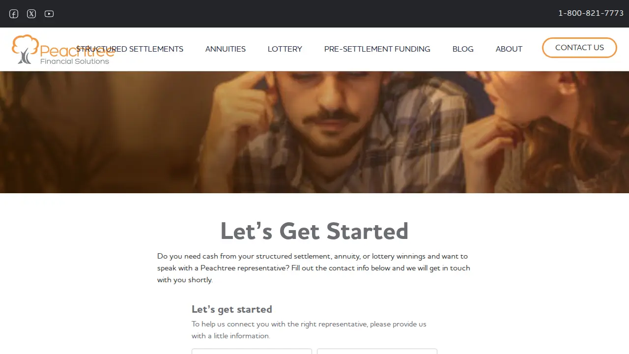 Peachtree Financial Solutions page